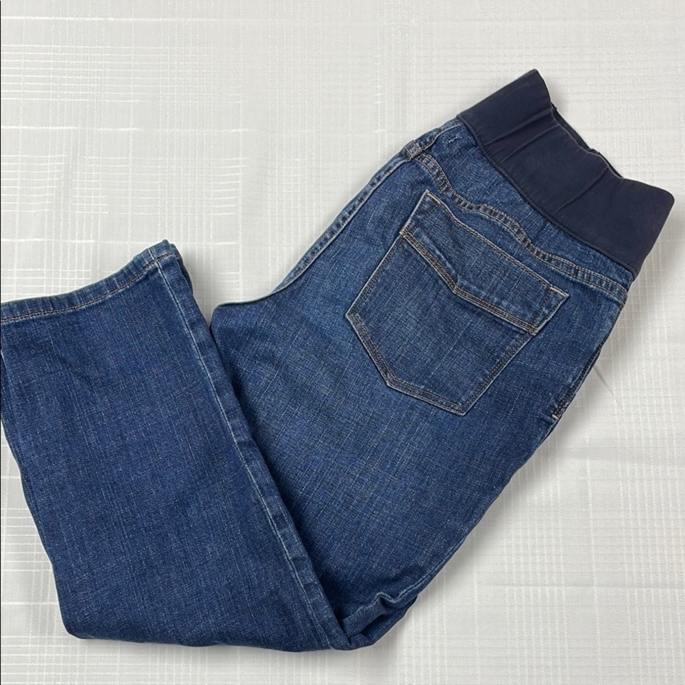 GAP Maternity Blue Ankle denim Cropped Jeans